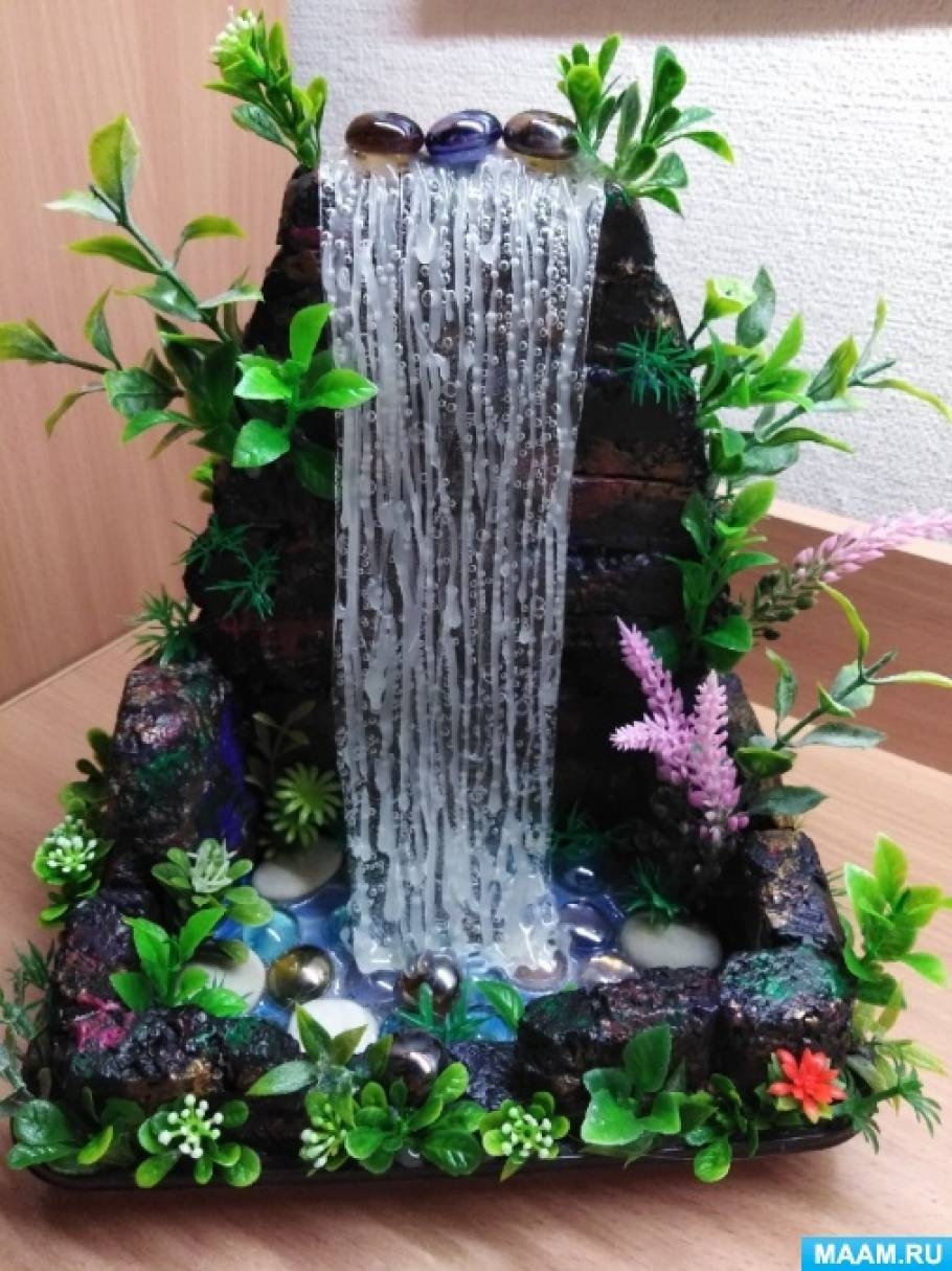 Как своими руками сделать декоративный домашний водопад