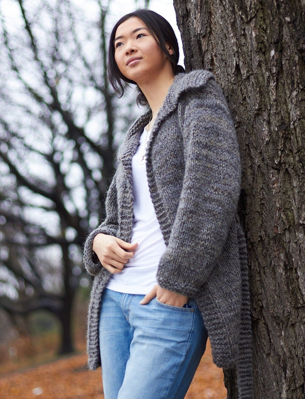 Женская вязаная куртка спицами с описанием 1 | Модные стили, Куртка, Одежда
