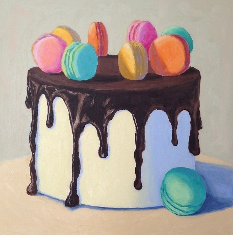Торт с шоколадными цветами - 71 фото