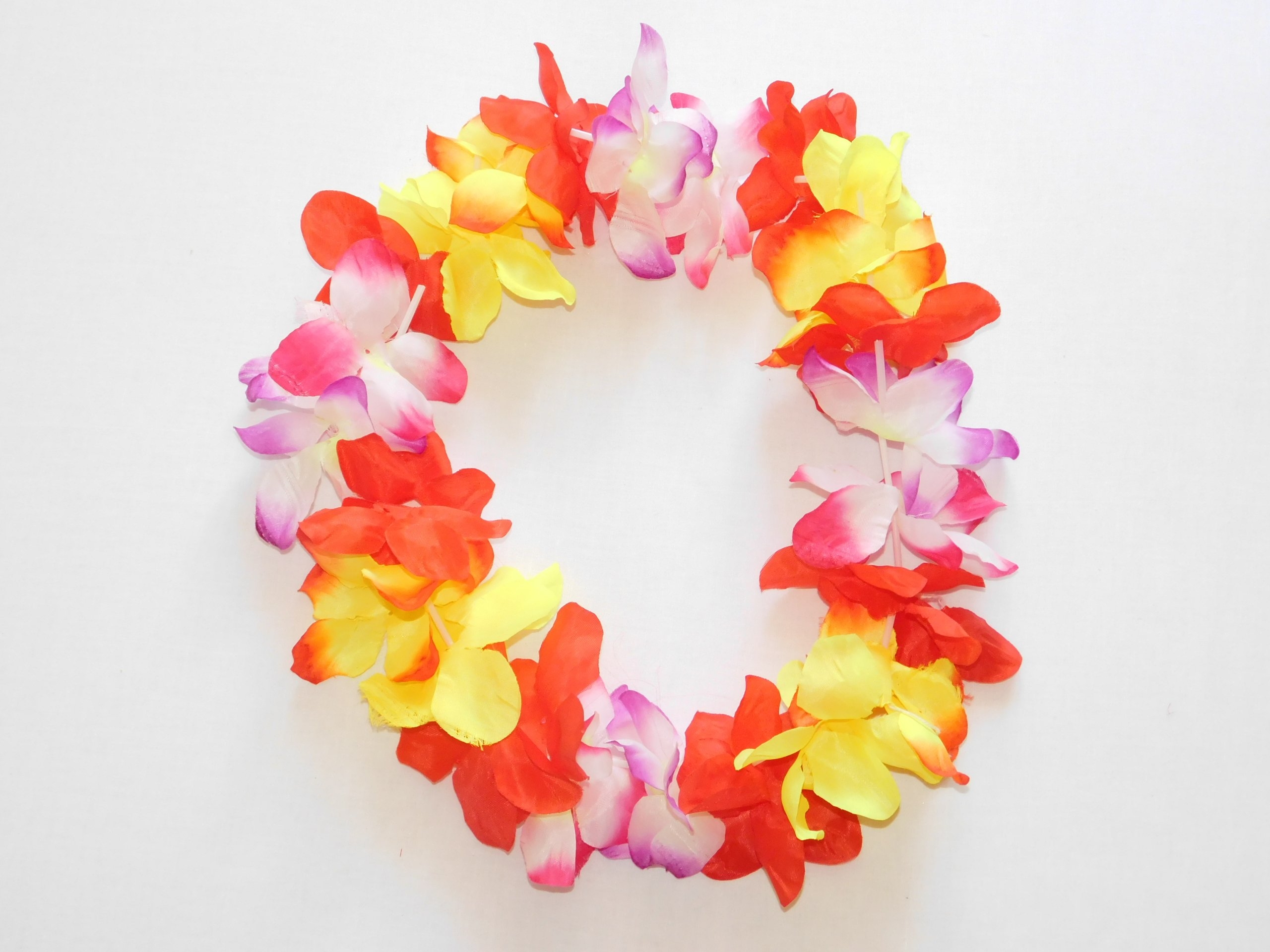 Гавайский набор из 4 штук, венок из цветов на шею, голову и запястье