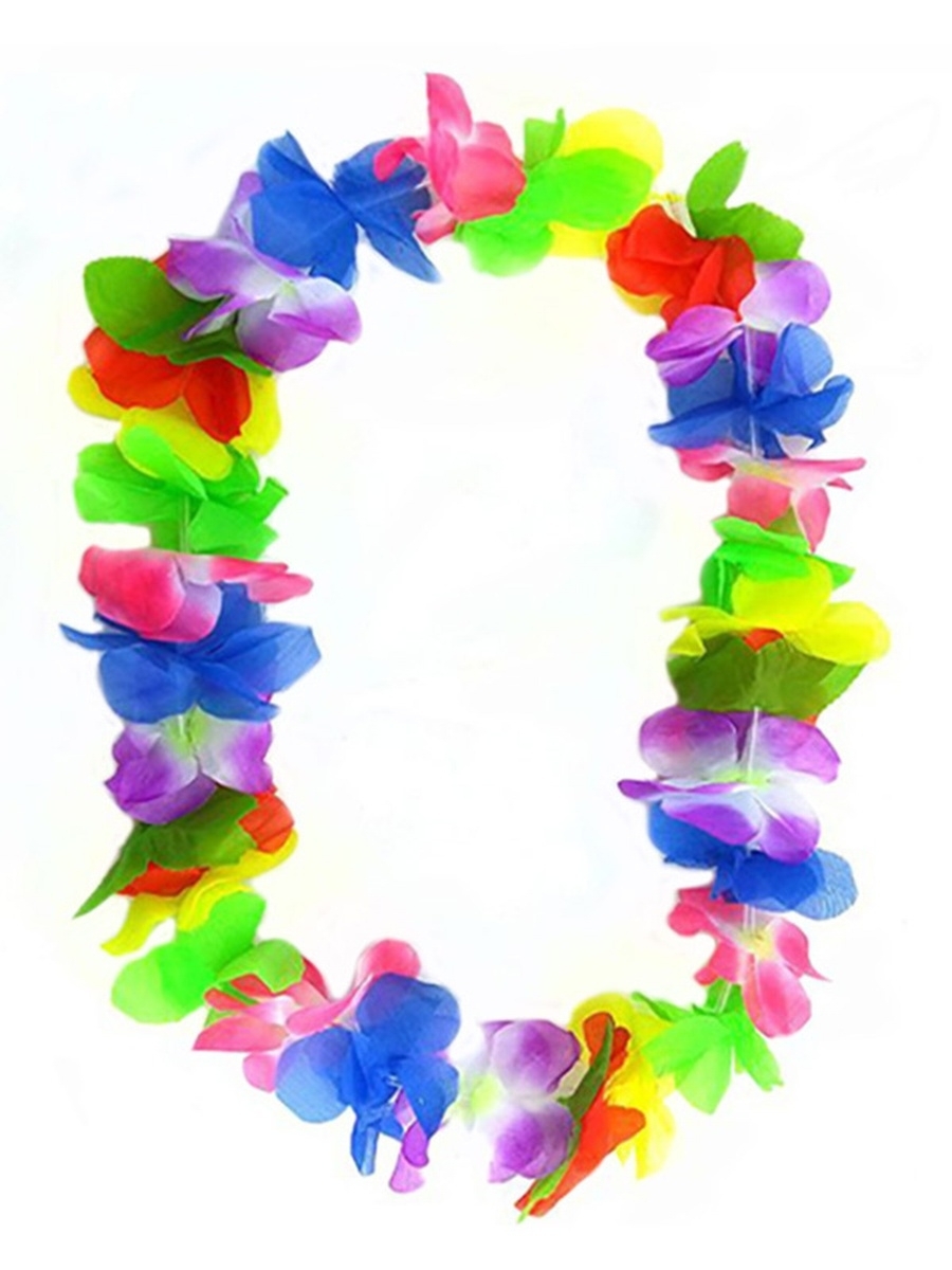 Гавайские бусы из цветов DIY МК Поделки для декора Украшения из цветов Гавайское ожерелье