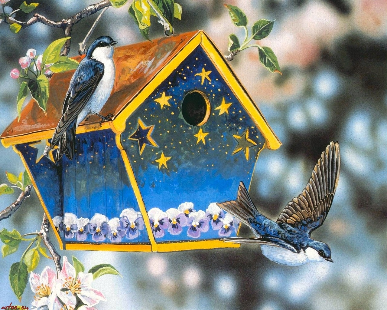 Красивые домики для птиц (77 фото) - фото - картинки и рисунки: скачать бесплатно
