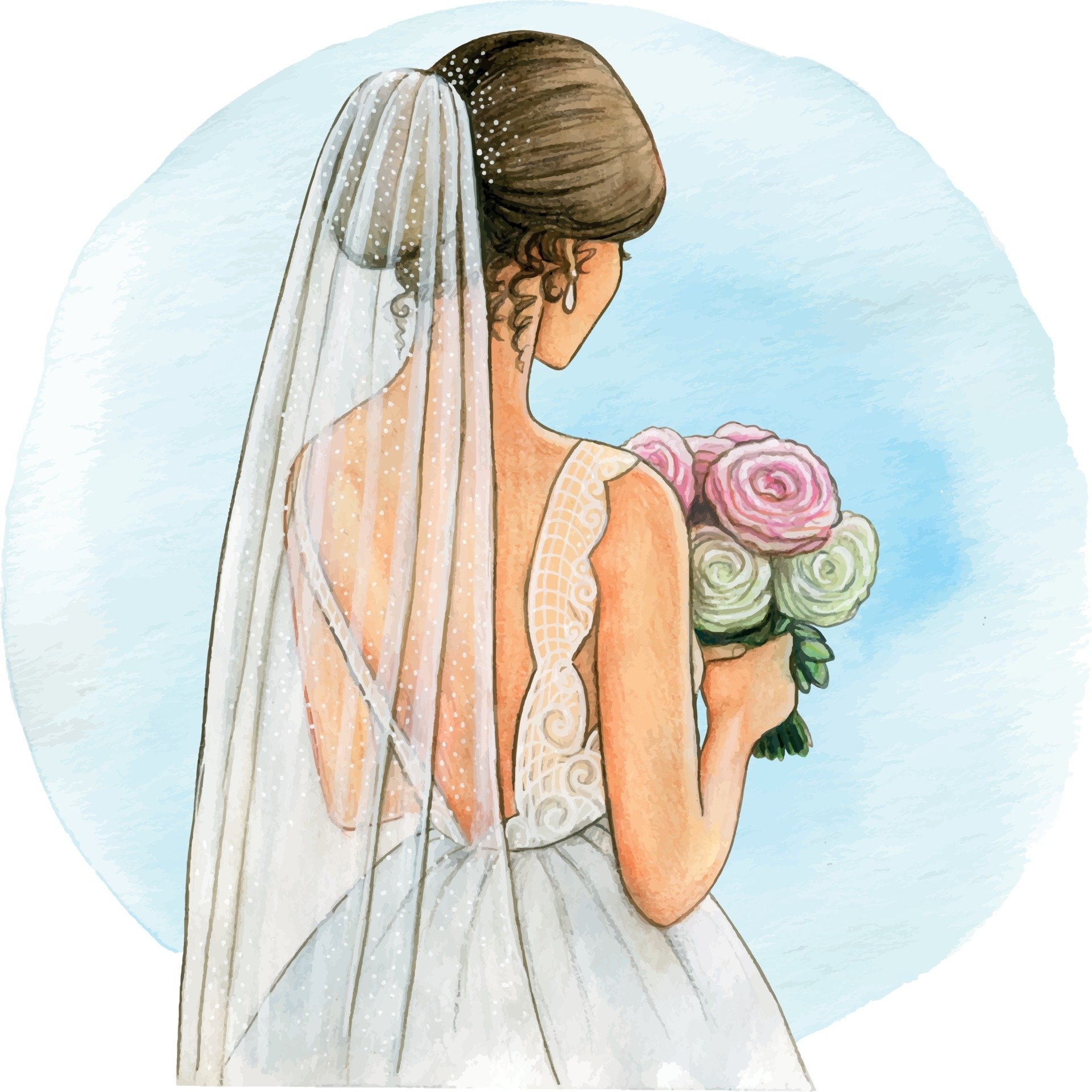 Полезные статьи :: Свадебная прическа с живыми цветами.