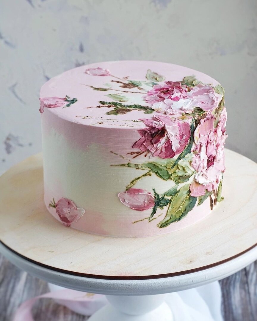 Украшение торта цветами - 73 фото