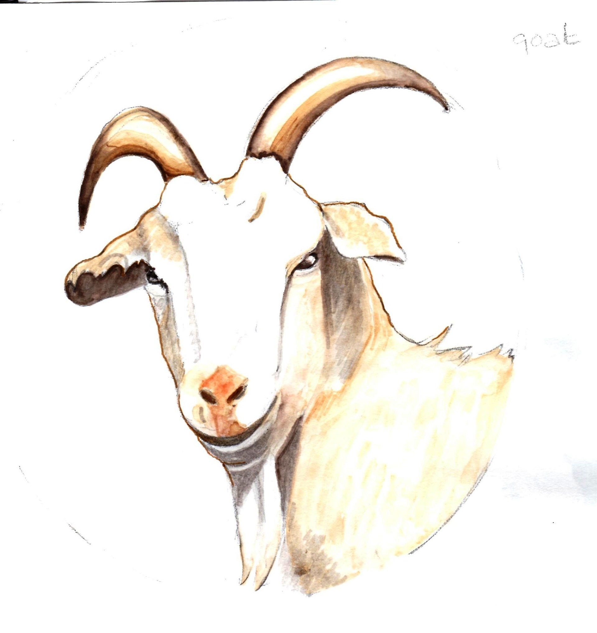 Кисть для каллиграфии коза Гамма, бамбуковая ручка