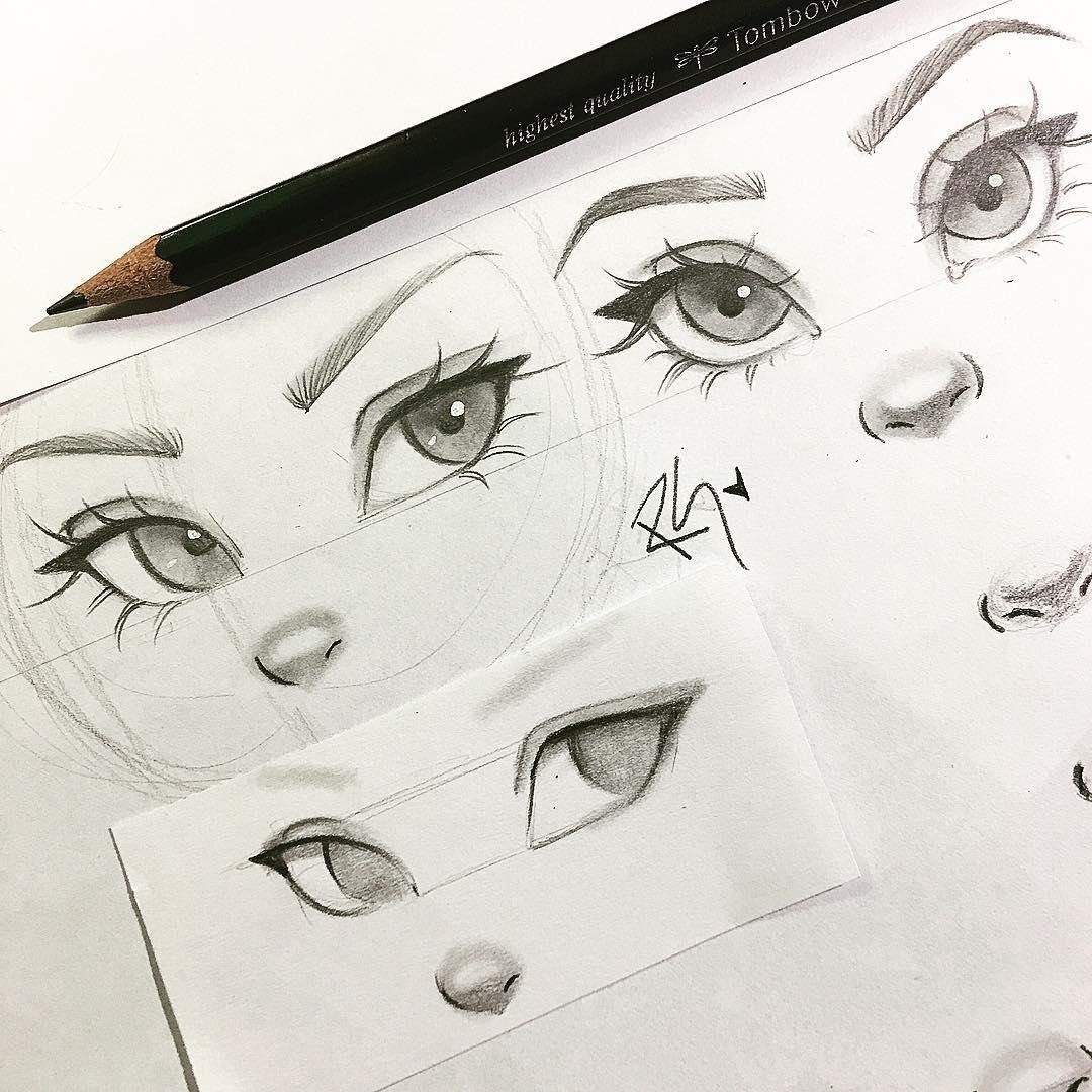 Рисуем глаза в стиле аниме
