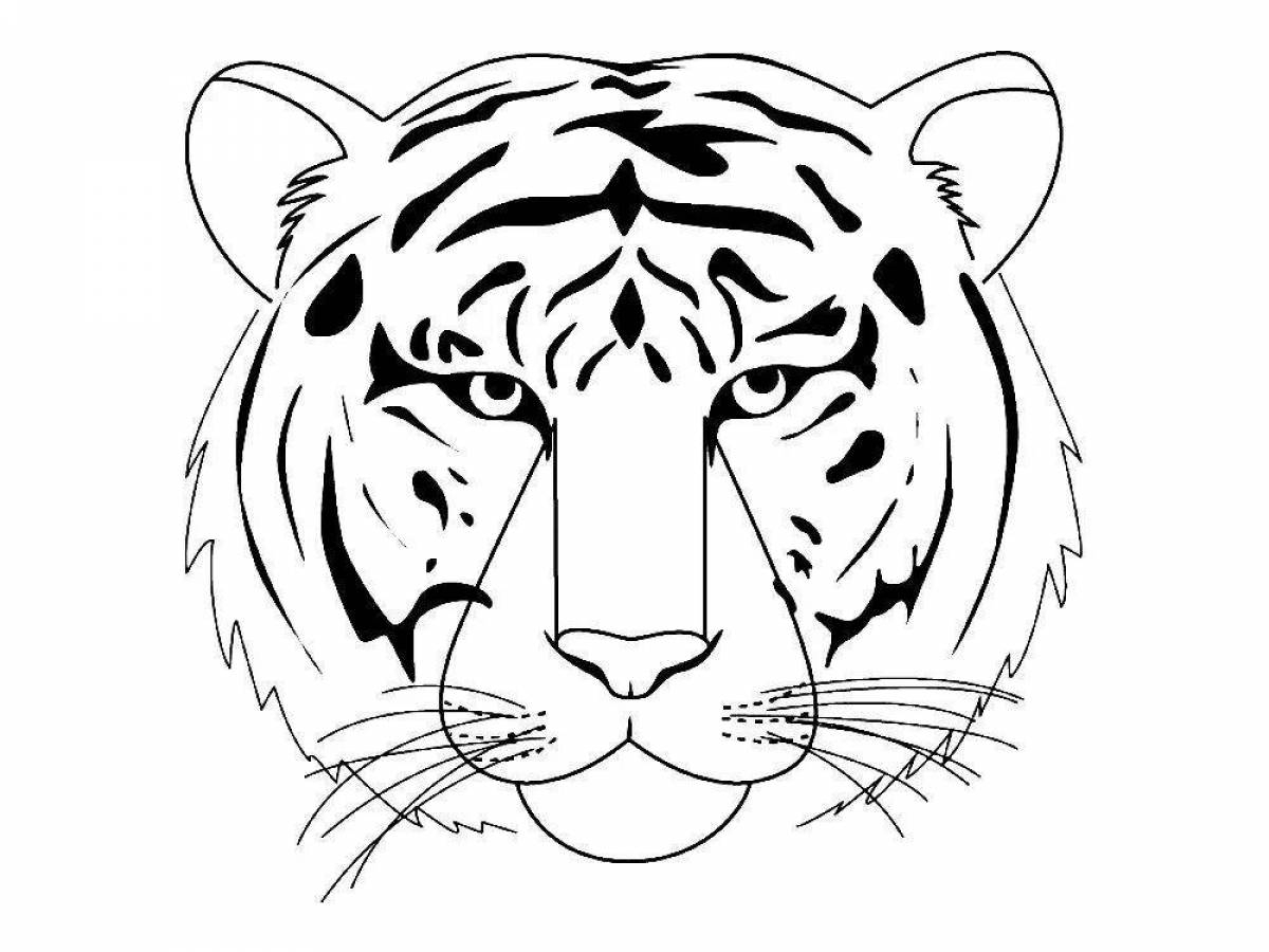 Мультяшное лицо тигра - 62 фото