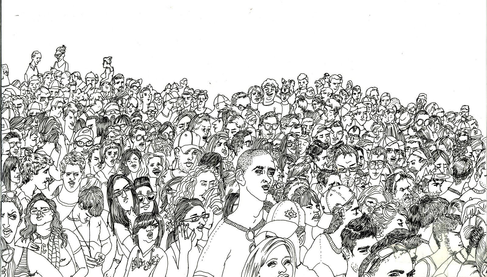 Толпа зевак 7. Толпа людей рисунок. Набросок толпы. Нарисованная толпа. Толпа народа рисунок.
