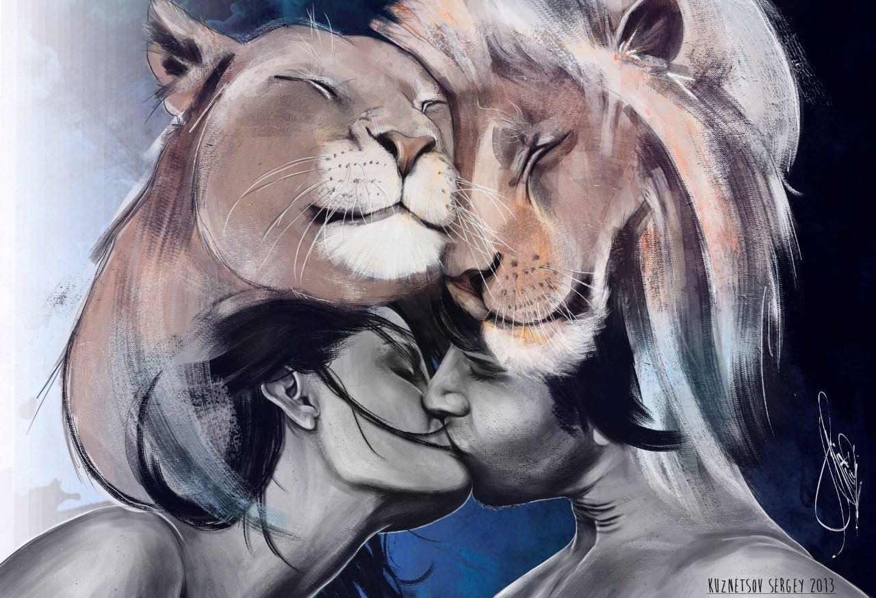 Животные парочки. Животные любовь. Львы любовь. Лев и львица.