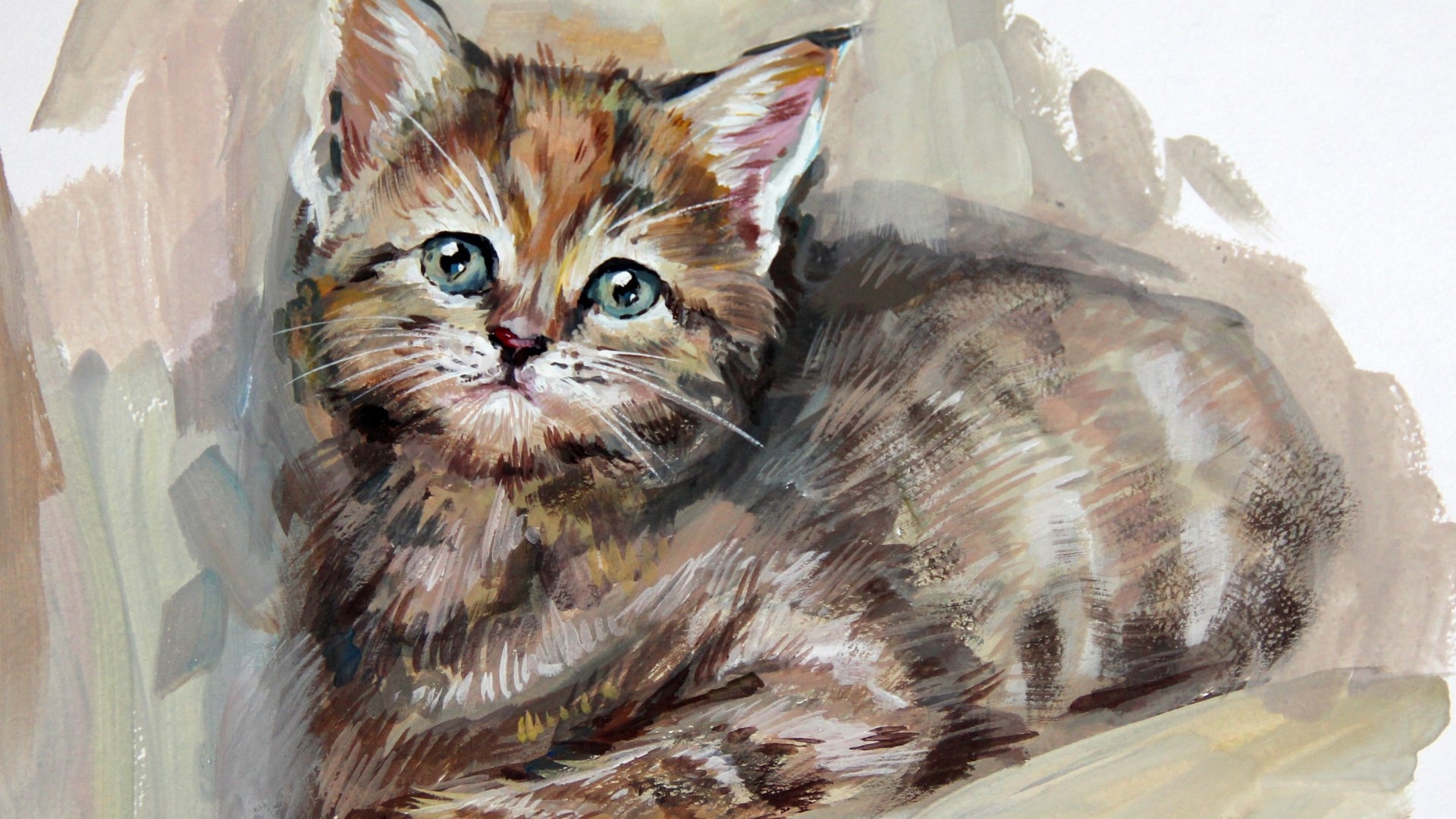 Лицо котенка рисунок - 75 фото