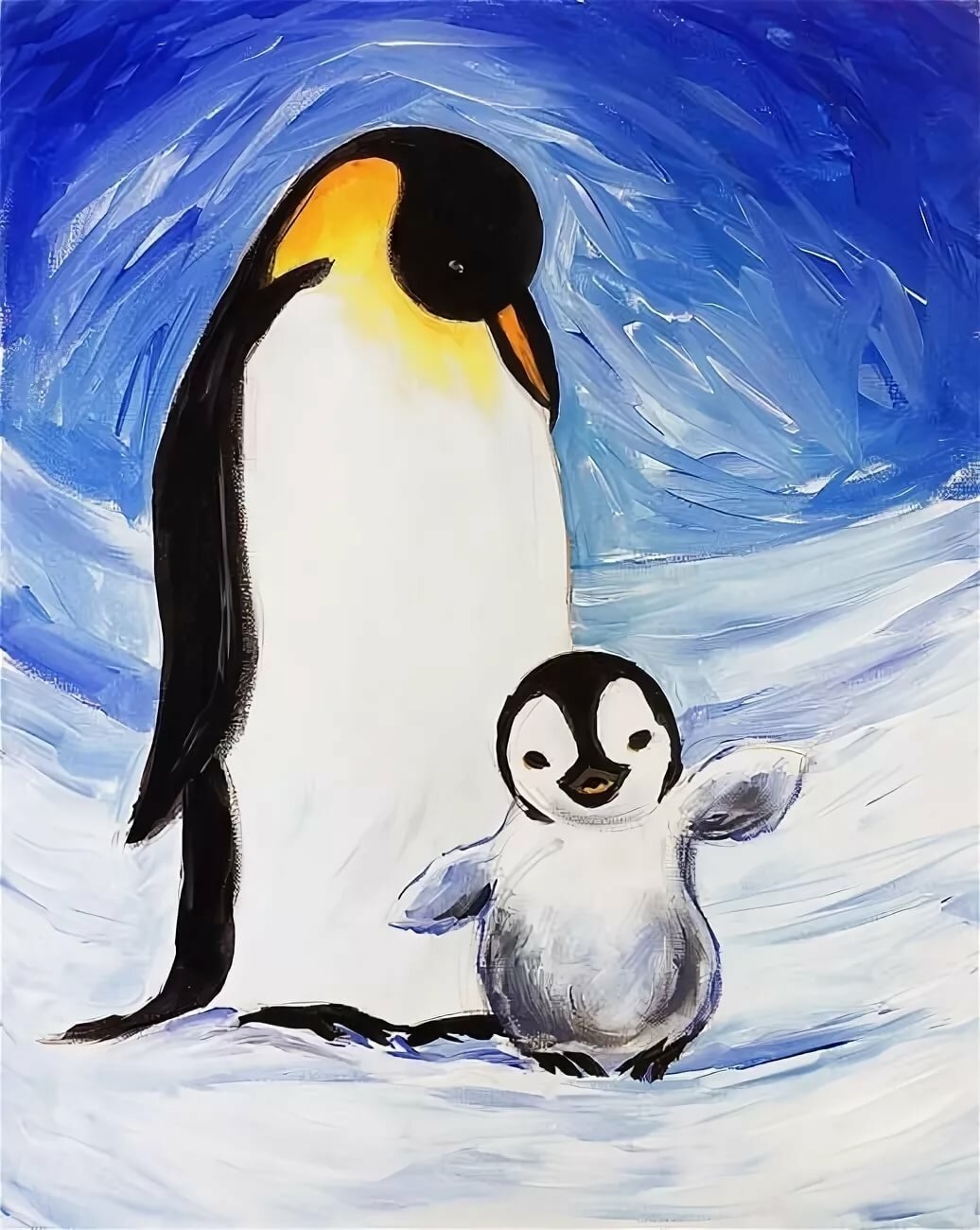 Аппликация Дрофа-Медиа Мягкая картинка Пингвины 4155