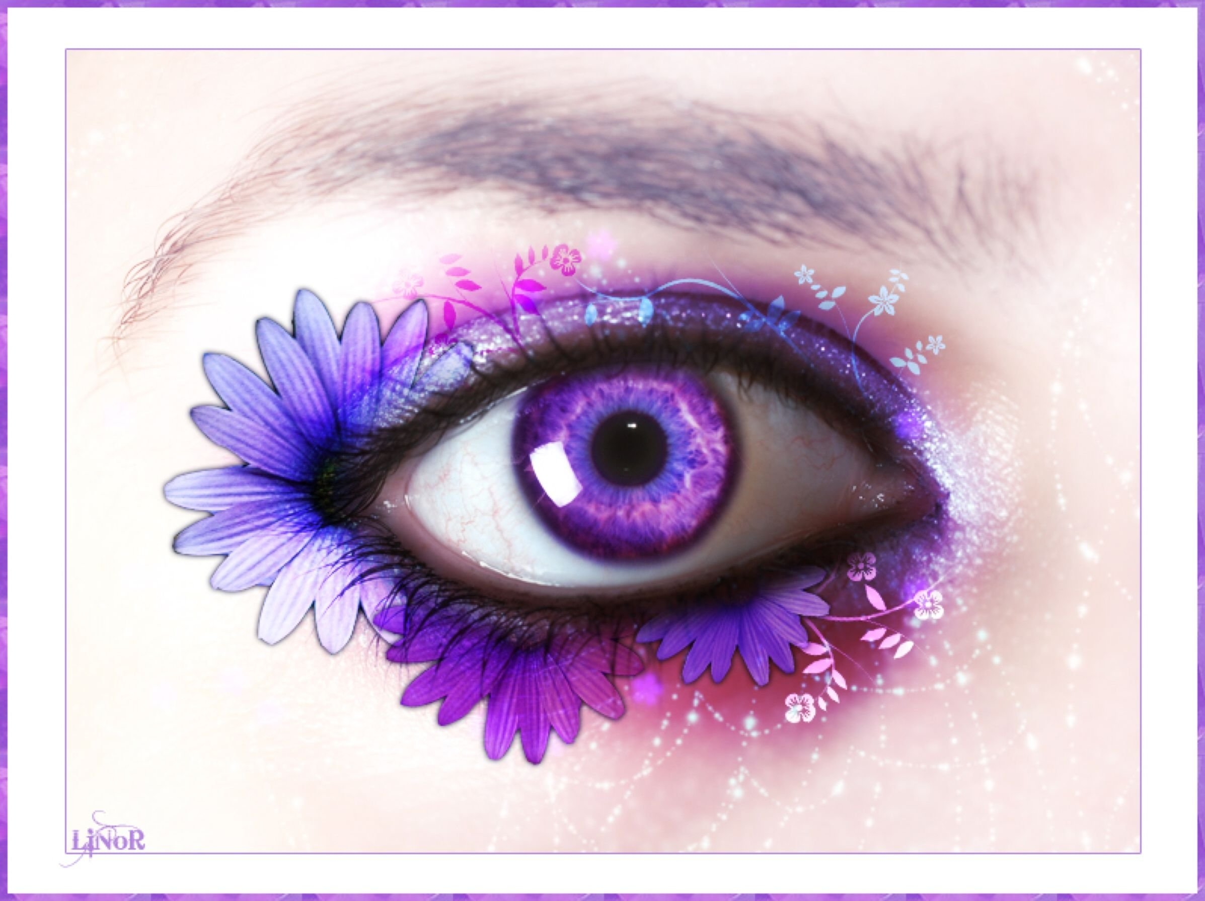 Натуральный фиолетовый цвет глаз - 72 фото