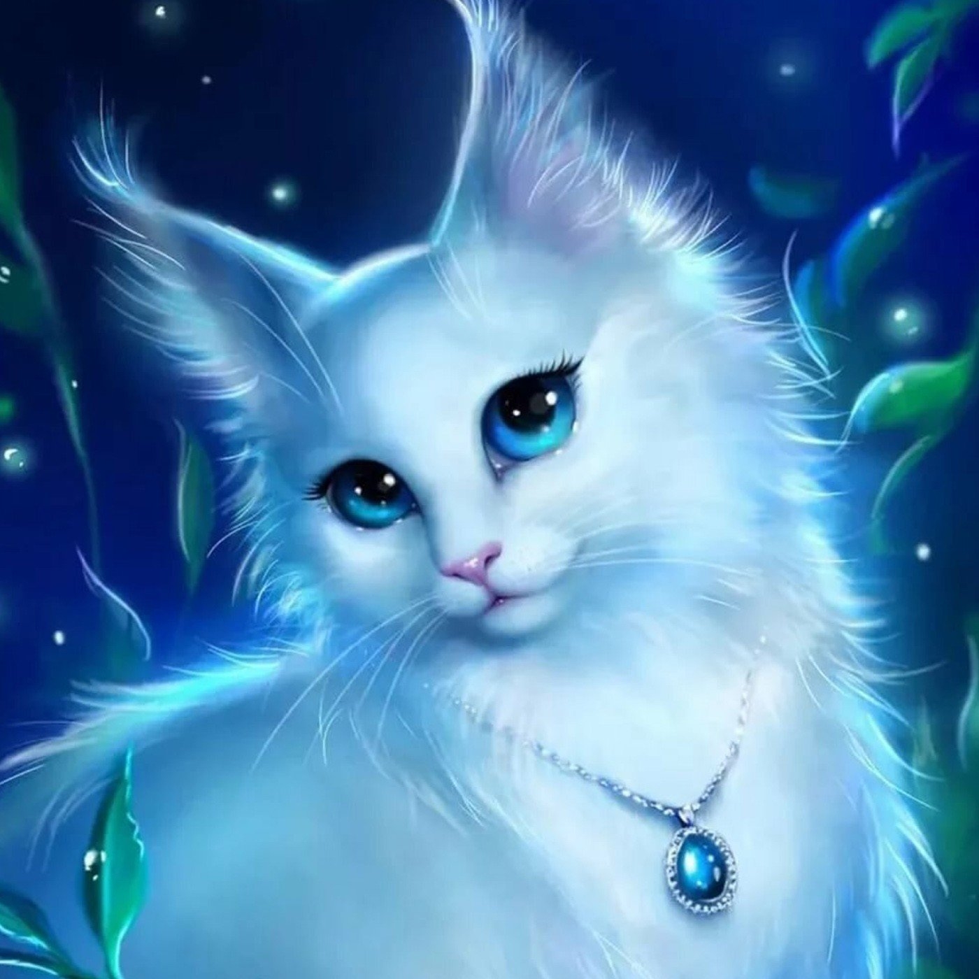 Красивая кошка с голубыми глазами - 77 фото