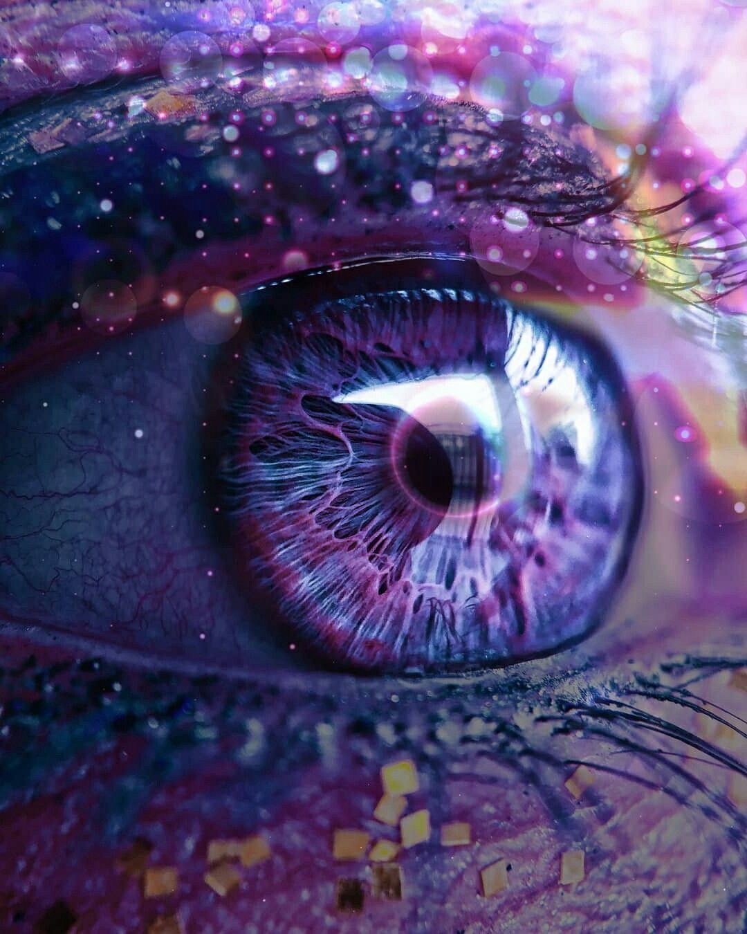 Фиолетовый природный цвет глаз - 70 фото