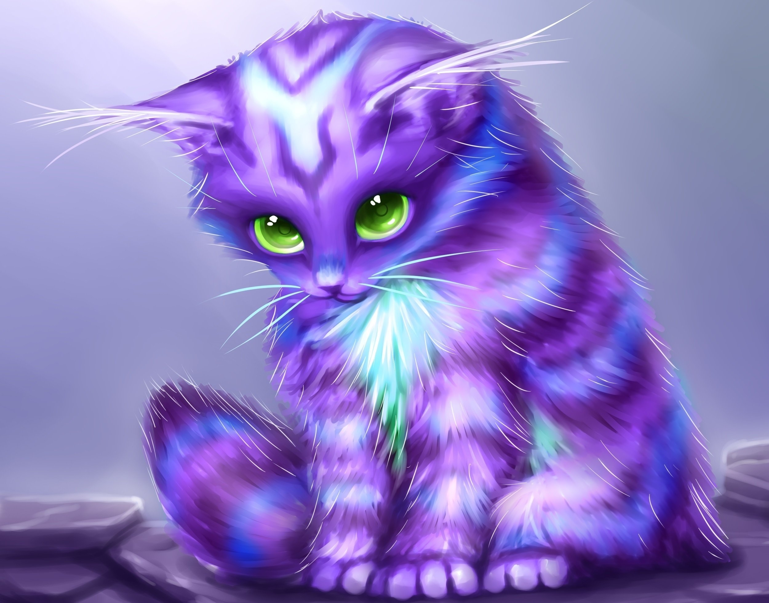 Коты с фиолетовыми глазами от природы - 77 фото