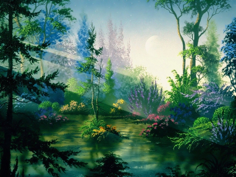 Волшебный светлый лес