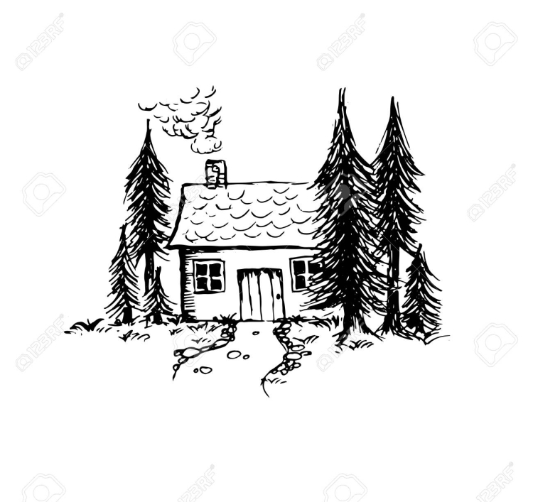Дом рядом с лесом