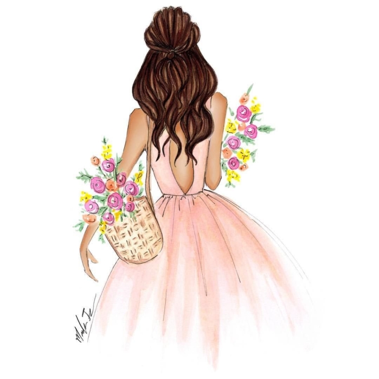 Картина девушка в розовом S FIRST CLASS IMAGES купить в интернет-магазине Wildberries