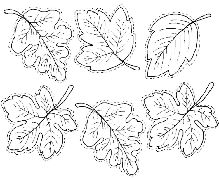 Осенние листья своими руками шаблоны