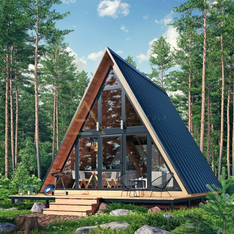 Дом шалаш в лесу своими руками