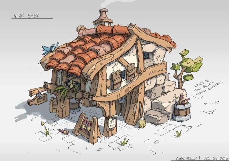 Средневековый дом в лесу