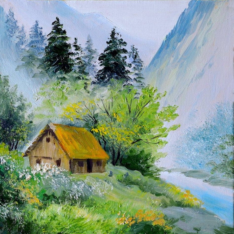 Дом в горном лесу