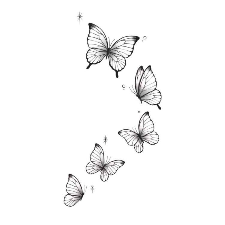 Рисунок две бабочки