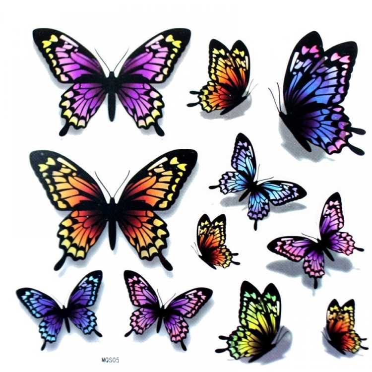 Тату бабочка на ноге: красота и символика