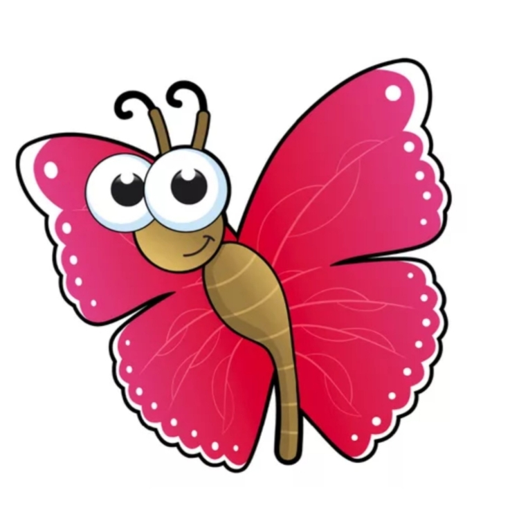 Бабочка с глазками рисунок