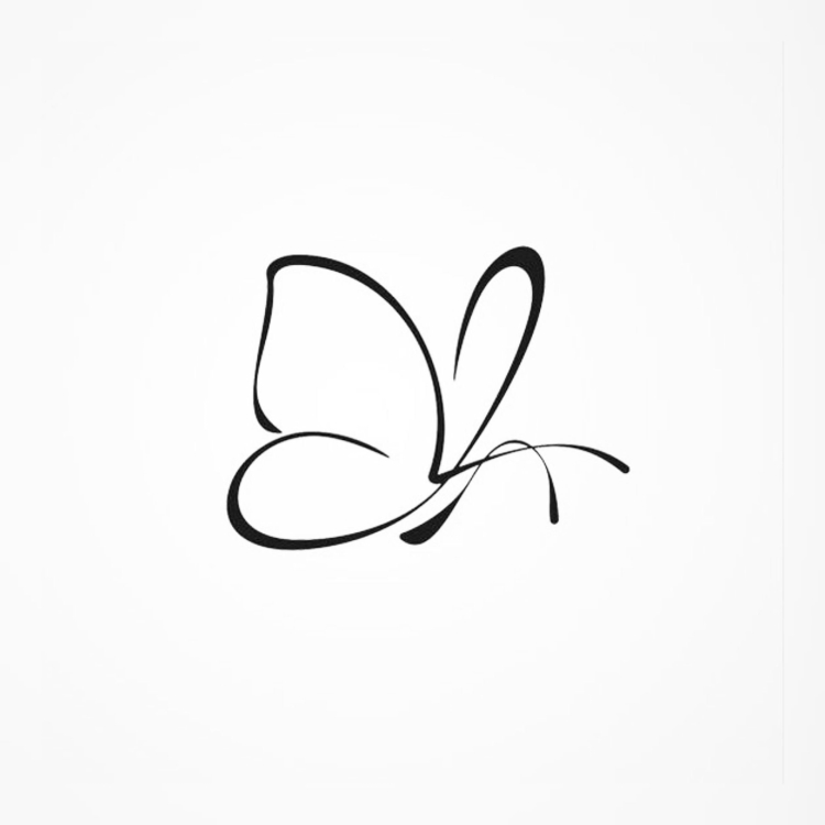 Бабочка рисунок минимализм