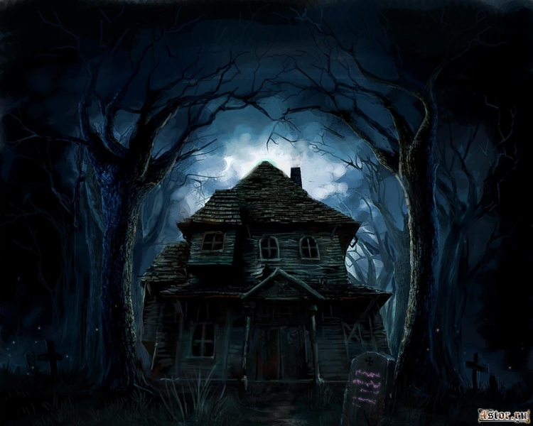 Мрачные дома в лесу