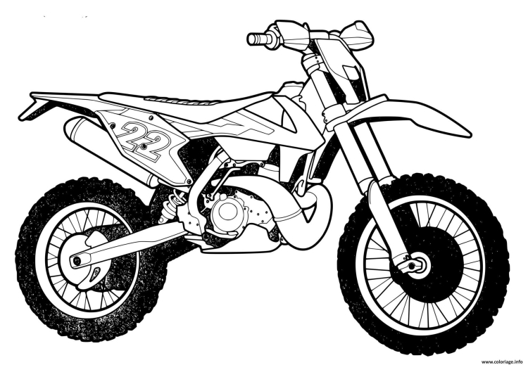 Рисунок эндуро мотоцикла карандашом