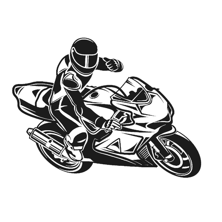 Мотоцикл спортивный рисунок