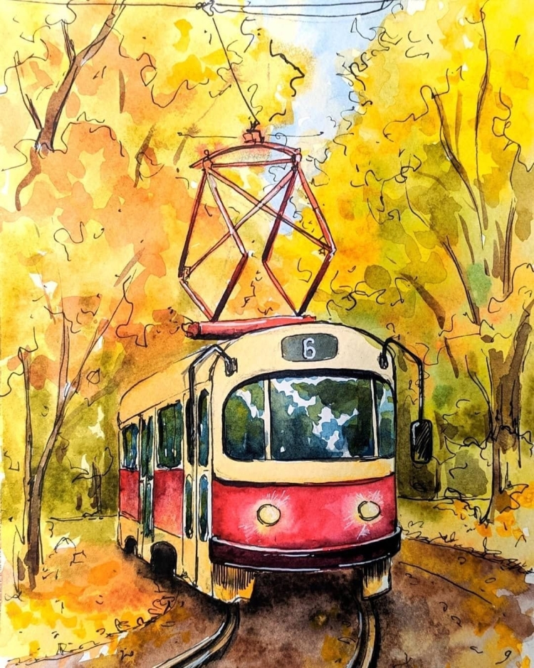 Осенний трамвай