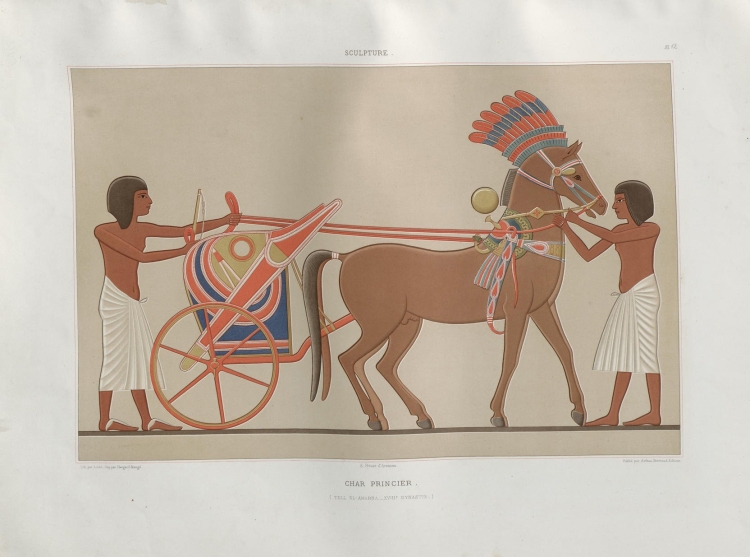 Египетские рисунки лошади
