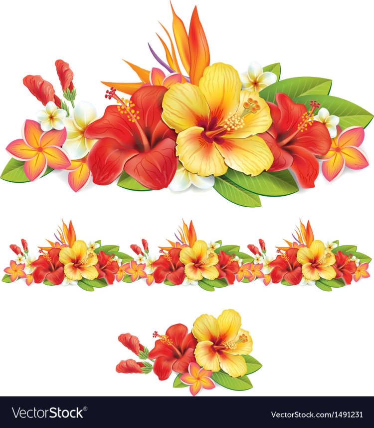 Гавайская гирлянда из цветов