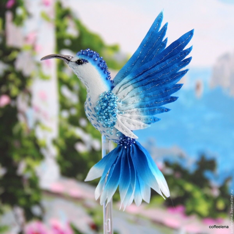 Голубая райская птица