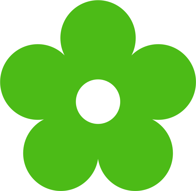 Цветы с зелеными лепестками