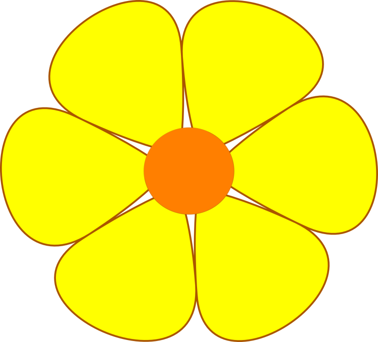 Ярко желтые цветы