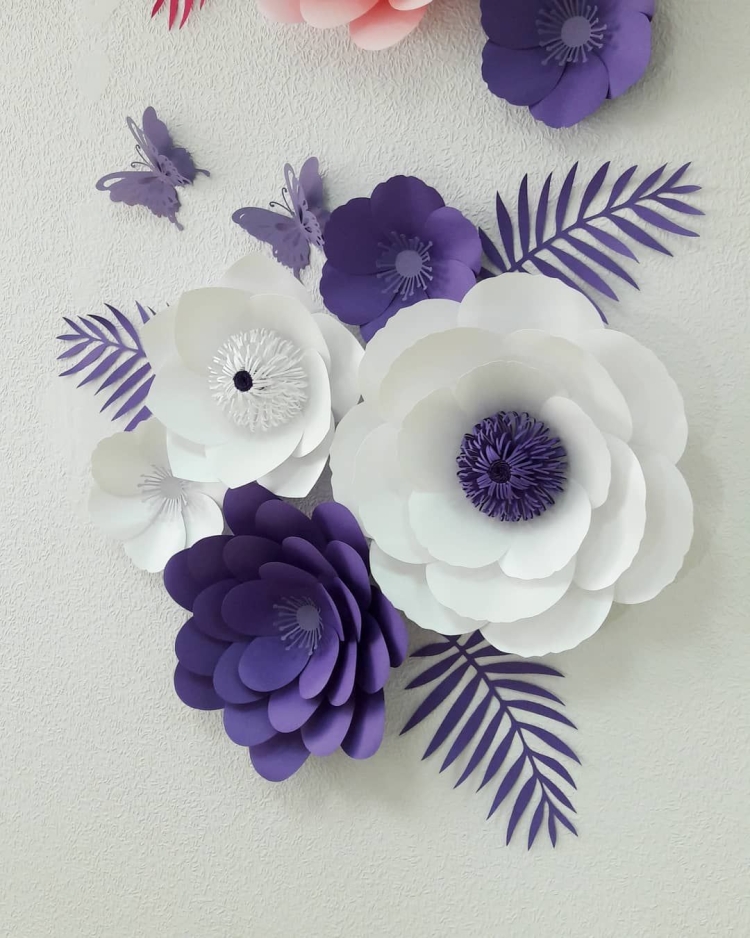 Бумажные цветы — 5 проектов для декора вашей комнаты