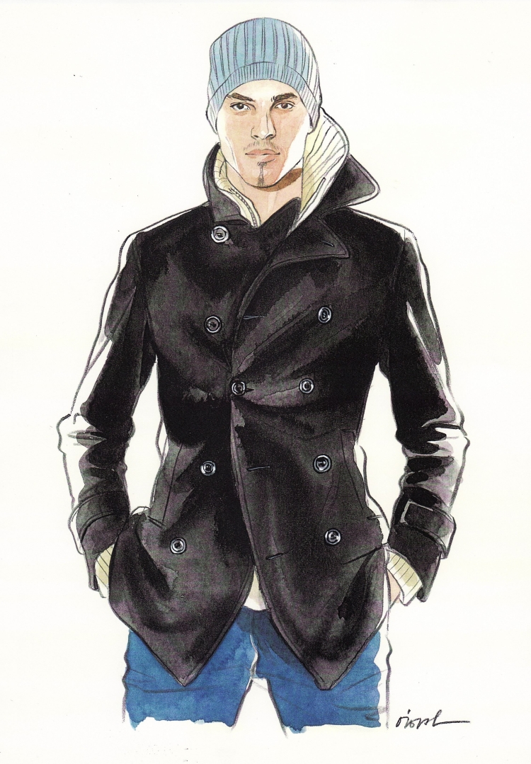 Модные молодежные мужские осенние пальто