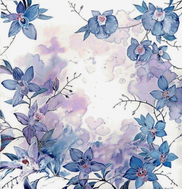 Мелкие голубые цветы