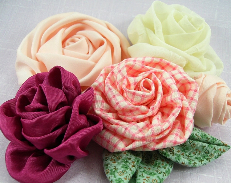 Мастер-классы по изготовлению цветов из ткани