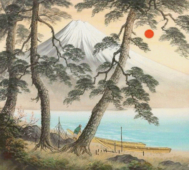 Японский художник Коукей Кодзима Япония живопись