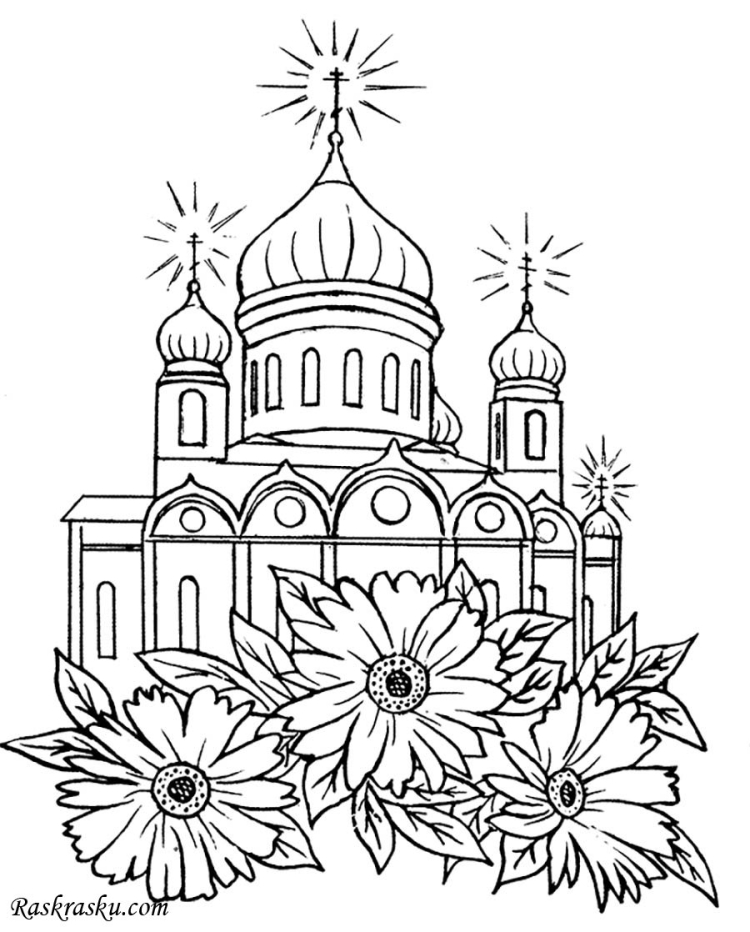 Украшение храма цветами