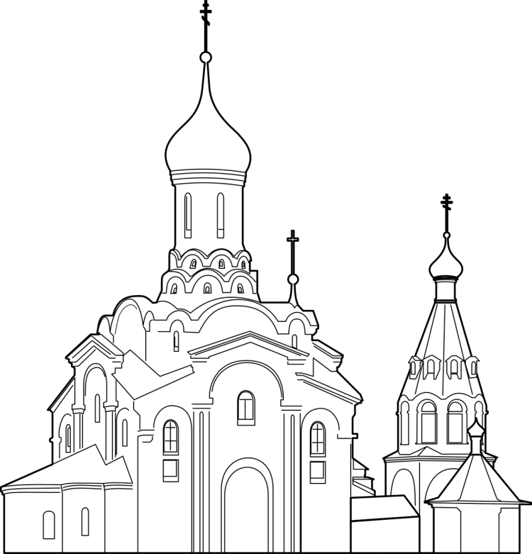 Храм Николая Чудотворца рисунок