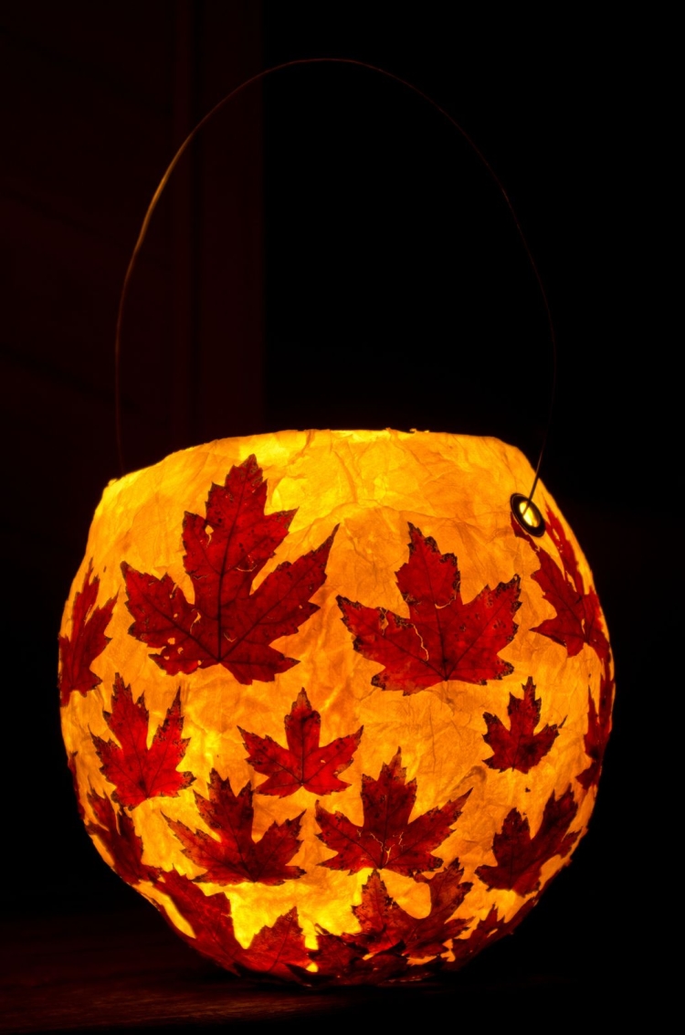 Осенний светильник своими руками