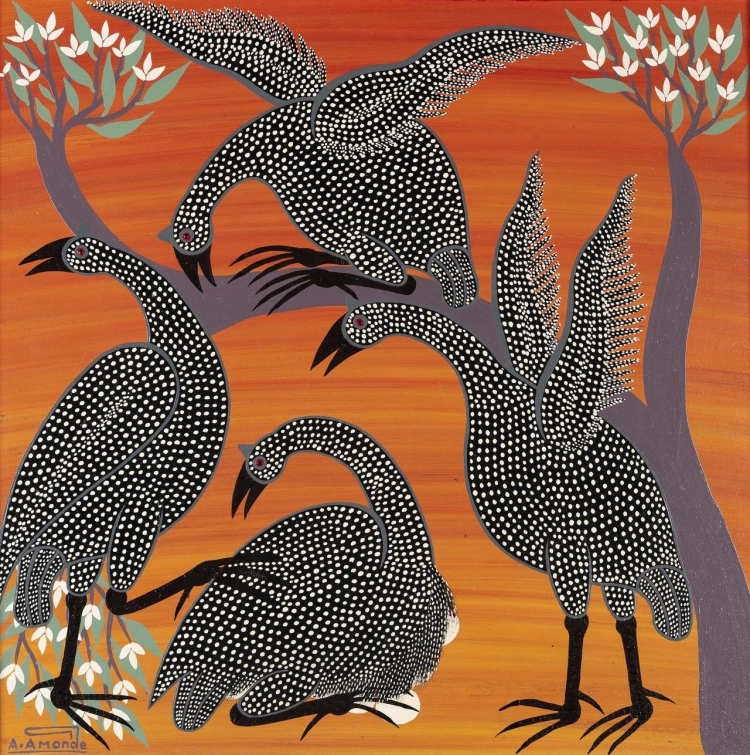 Художник Omari Alois Amonde (Tanzanian, 1940-2015)