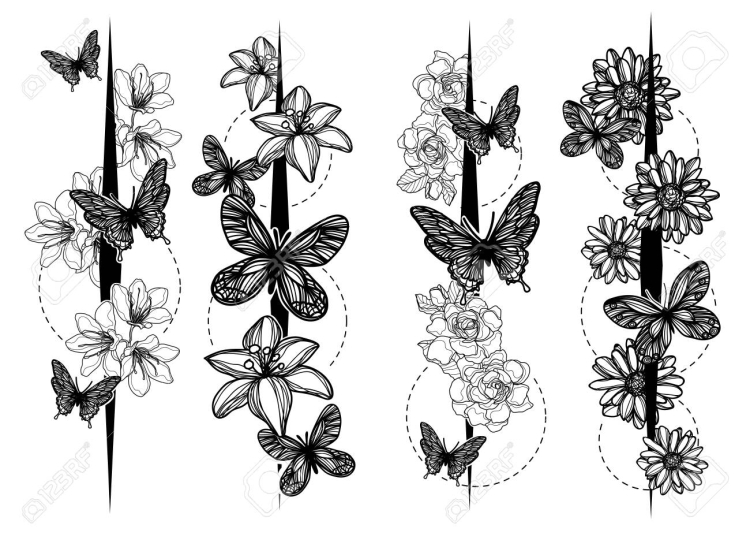 Бабочки домашние цветы