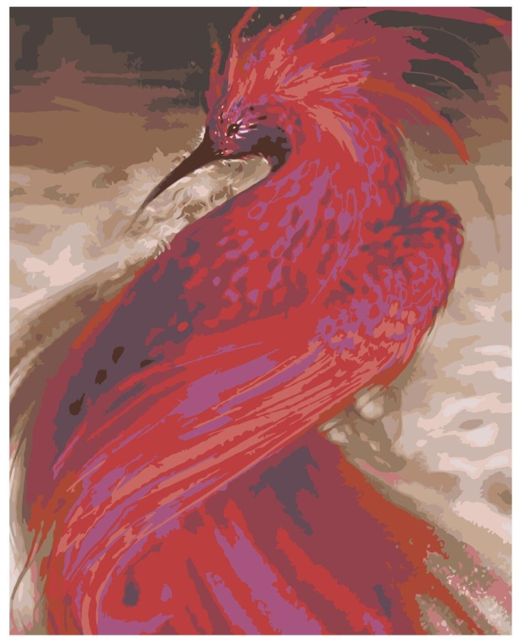 Большая красная птица